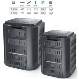 Compogreen aiakomposter 220 l prosperplast