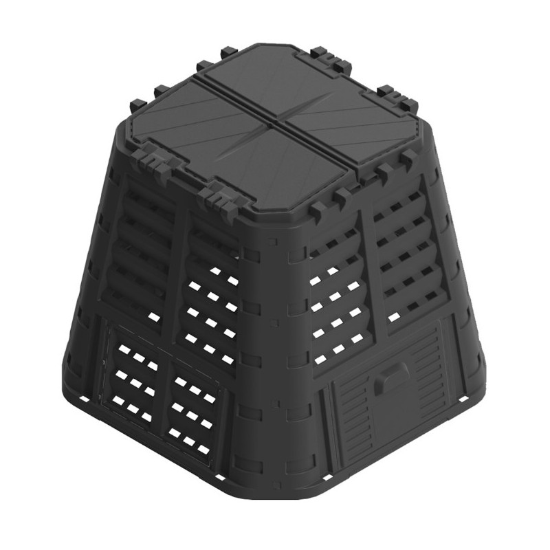 Multi modulaarne aiakomposter, must, 480l