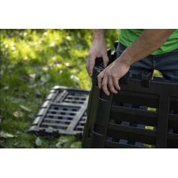 Multi modular garden composter black 480l