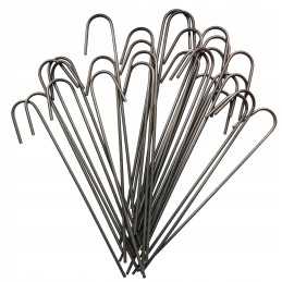 Metaliniai smeigtukai įvairių tipų agrotekstilei, agrotekstilei ir geotekstilei tvirtinti prie žemės, taip pat smeigtukai kurmių