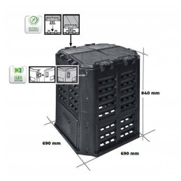 Composter 360l black