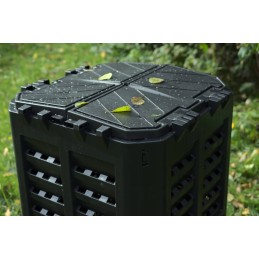 360l melns kompostētājs