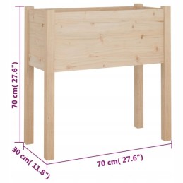 Sodo gėlių vazonai, 2 vnt, 70x31x70 cm, pušies masyvo