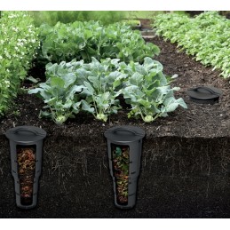 Underground garden composter 11l black