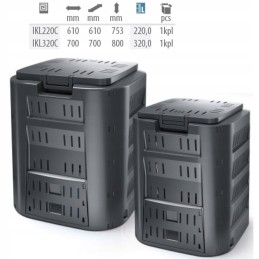 Compogreen aiakomposter 220l prosperplast