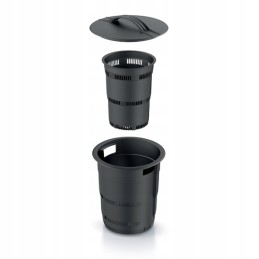 Požeminis sodo komposteris, 11l, juodas