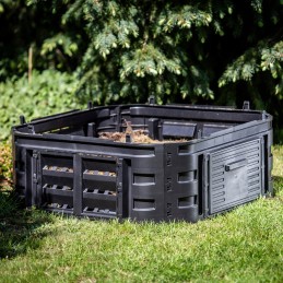 Composter extension module, frost-resistant garden composter all year round