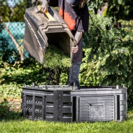 Composter extension module, frost-resistant garden composter all year round