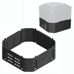 260l qbrick garden composter block module with door extending