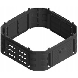 260l qbrick garden composter block module with door extending