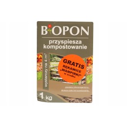 Kompostavimo greitintuvas - komposto aktyvatorius, komposto preparatai, komposto preparatai bros biopon 'komposteris' 1 kg + nem