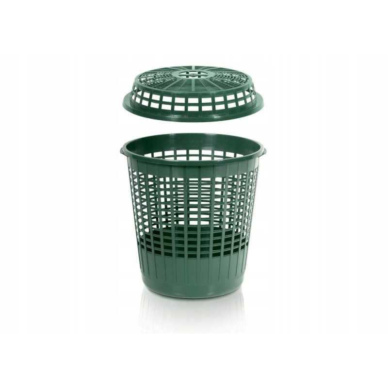 Sodo krepšelis 60 l su dangteliu iszk60 green g851 prosperplast