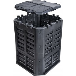 Namų sodo komposteris didelis 360l qbrick black ventiliacinis laistymas