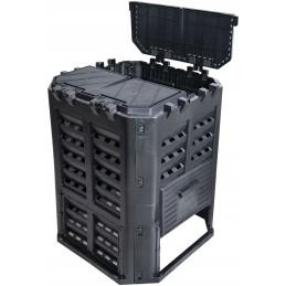 Namų sodo komposteris didelis 360l qbrick black ventiliacinis laistymas