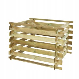 Sodo komposteris, medinis modulinis komposteris, eko kurmių tinklas