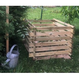 Sodo komposteris, medinis modulinis komposteris, eko kurmių tinklas