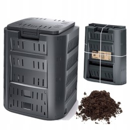 Didelis, tvirtas sodo komposteris 220 litrų komposto