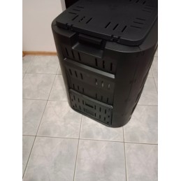 Didelis, tvirtas sodo komposteris 220 litrų komposto