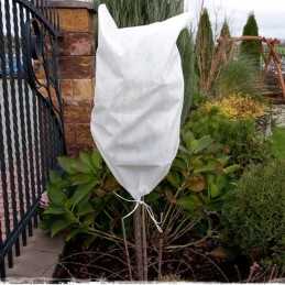 Žieminis apsauginis gaubtas augalams, baltas, 100 x 160 cm, su tvirta virvele, 50g