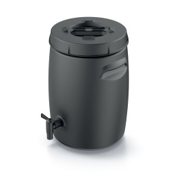 Komposteris, combioliq 25l sodo trąšų bakas - juodas