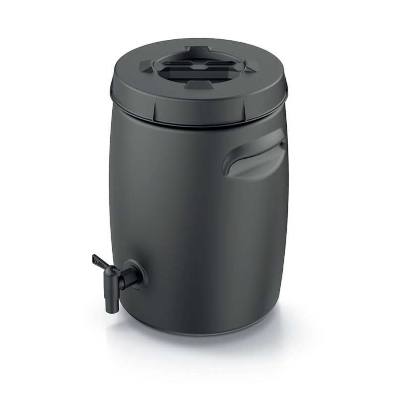 Komposteris, combioliq 25l sodo trąšų bakas - juodas