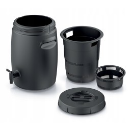 Komposteris, combioliq 25l sodo trąšų bakas - juodas