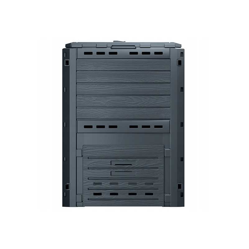 1 kameros sodo komposteris, juodas, 280 l