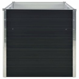 Raised bed planter, anthracite, 160x80x77 cm, steel