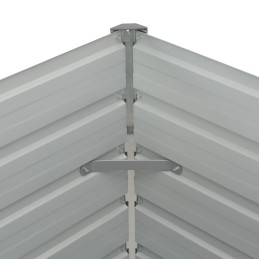 Puķupods paaugstinājumam, antracīts, 160x80x77 cm, tērauds