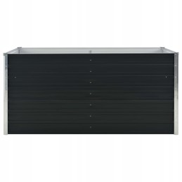 Raised bed planter, anthracite, 160x80x77 cm, steel