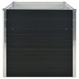 Puķupods paaugstinājumam, antracīts, 160x80x77 cm, tērauds