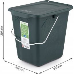 Komposterio konteineris atliekų konteineris atliekų bio roto greenline 7 l