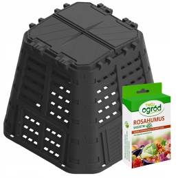Komplektacija: komposteris 480l + rozahuuso trąšos 4x5g