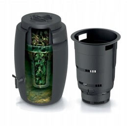 Komposterio bakas su čiaupu, 25 litrai, srutų trąšoms, trąšoms gaminti