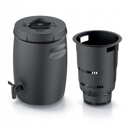 Combioliq 25l sodo trąšų bakas - juodas.