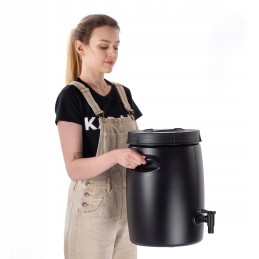 Trąšų bakas 25l sodo statinė trąšoms gaminti, srutų čiaupas