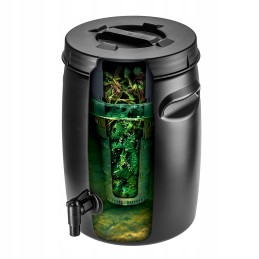 Trąšų bakas 25l sodo statinė trąšoms gaminti, srutų čiaupas