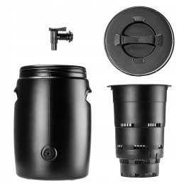 Trąšų bakas 25l sodo statinė trąšoms gaminti, srutų čiaupas