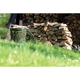 Sodo krepšelis su dangteliu