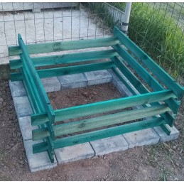 Medinis komposteris 100x100x72 cm