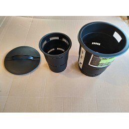 Kombiozinis 11l juodas požeminis komposteris tręšia pats