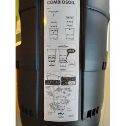 Kombiozinis 11l juodas požeminis komposteris tręšia pats