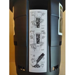 Kombiozinis 11l juodas požeminis komposteris tręšia pats