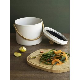 Komposterio dėžė Bio šiukšliadėžė su anglies filtru 7 l akmenukų kremas