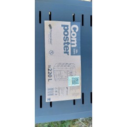 Prosperplast komposteris 220l juodas kompožalias sumedėjęs