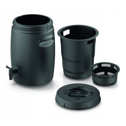 Komposterio bakas su čiaupu, 55 litrai, srutų trąšoms, trąšoms gaminti