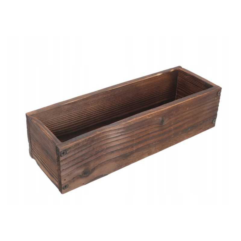 Medinė dėžutė gėlėms ir žolelėms 40x18