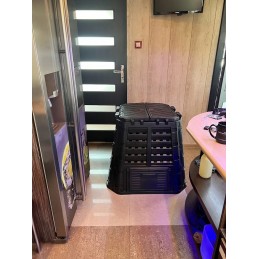 Multi 480l patrulinis komposteris juodas