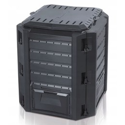Prosperplast komposteris, beveik 400 litrų, 1 kameros, juodas