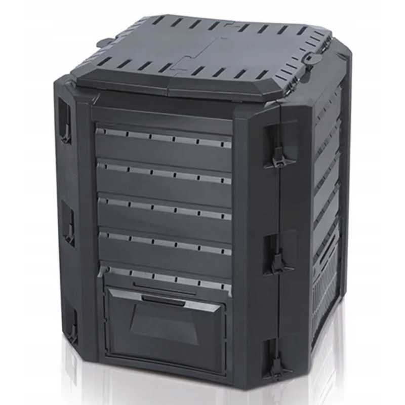 Prosperplast komposteris, beveik 400 litrų, 1 kameros, juodas